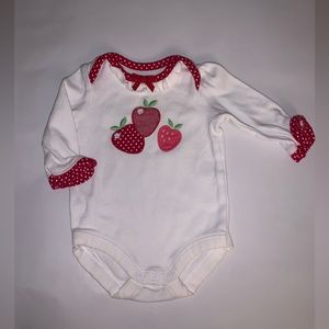 Baby Girls Newborn Long Sleeved Onesie